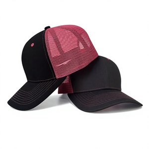 Gorra Trucker Ajustable para Adulto con Logotipo y Color Personalizables, 6 Paneles Estructurados, Malla Trasera Rosa, Fabricada en Vietnam, Estilo Deportivo Casual para las Cuatro Estaciones - Product Image 3