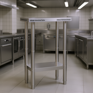 Commercial Kitchen <b>Work</b> <b>Table</b> 21.7x21.7x33.5 Stainless Steel Polished Finish Freestanding - Product Image 2