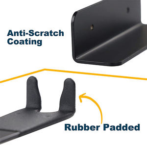 Soporte de Bicicleta de Pared JH-Mech OEM para Interiores, Diseño Fácil de Transportar, Pedal de Goma Acolchado, Negro, Acero 304 - Product Image 2