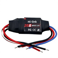 Contrôleur de vitesse sans balais Hailingke TM682487510301 20A pour avions RC, ailes fixes, multirotors, quadricoptères, connecteur banane 3,5 mm