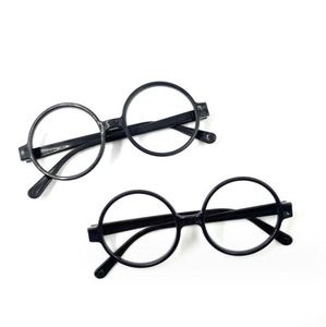 Gafas de mago de plástico al por mayor, montura de gafas negras redondas, accesorios para fotos, fiesta geek escolar, accesorios para disfraces de cosplay - Product Image 1