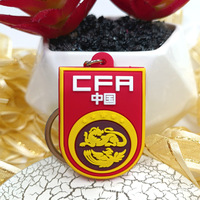 Individuelle PVC-Fußballverein-Logo-Schlüsselanhänger Fußball-Fan-Schlüsselanhänger Souvenirs Personalisierte Gummi-Schlüsselanhänger
