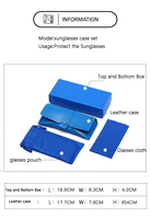 Fabricant Grossiste Nouveaux Étuis et Sacs à Lunettes en Cuir Couleur Unie Tendance, Ensemble Boîte d'Emballage