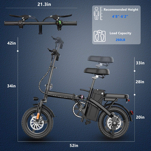 Véhicule électrique pliable à conduire vélo électrique batterie lithium ultra léger petit <span class=keywords><strong>tramway</strong></span> - Product Image 5
