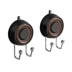 Ganchos de succión para montaje en pared, redondos, resistentes, sin perforaciones, para baño, organizador de almacenamiento de abrigos, acabado pulido - Product Image 5