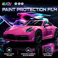 Film de protection de peinture automobile KUCAI rose brillant 1,52*15M en TPU à changement de couleur, film vinyle intégral en TPU couleur PPF