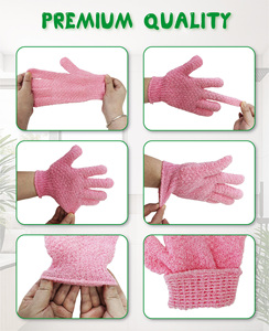 High Quality Exfoliating <strong>Bath</strong> Glove Deep Cleaning for Spa Massage Shower <strong>Scrubber</strong> Remove Dead Skin Exfoliating Five Finger Glove - Product Image 3