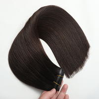 Meilleure vente Extensions de cheveux naturels à clips sans couture 100 grammes Cheveux vietnamiens bruts doublement étirés naturels d'origine Clips en PU Trame cutanée