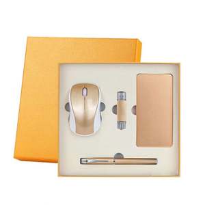 New Items 3-in-1 USB <b>Port</b> with 10000 MAh Power Bank and USB Flash Drive with Bluetooth Mouse and Pen Set for Anniversary <b>Gift</b> - Product Image 2