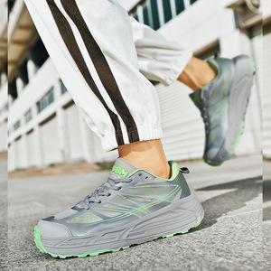 Chaussures de course pour hommes automne, grandes tailles, respirantes, décontractées, pour sports de plein air, en maille, amortissantes, tendance, pour le printemps, transfrontalières - Product Image 6