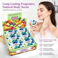 Jabón en Barra con Fragancia Natural a Frutas, 250g, Set de Regalo con 12 Aromas Florales Franceses, Limpiador, Hidratante, Espuma Abundante, OEM, ODM