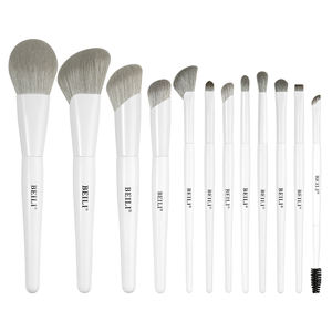 12 Stuks Nude Roze Cosmetische Borstel Schoonheidstools Zachte Synthetische Foundation Concealer Make-Up Brush Set Voor Nieuwe Beginners - Product Image 2