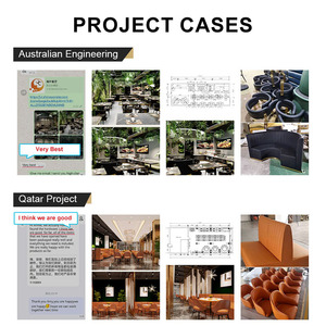 Ensemble de tables et de chaises modernes en bois pour café de restaurant Mobilier de banquette en cuir pour hôtel - Product Image 4