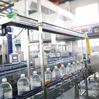 Machine de remplissage automatique de bouteilles d'eau en plastique de 5000 ml, ligne de production de liquides pour bouteilles de 3 litres, 5 litres, 7 litres, 8 litres, 10 litres, 15 litres