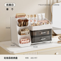 Support de rangement pour rouges à lèvres en plastique de haute qualité, design multi-grilles, grande capacité, pour chambre à coucher et coiffeuse
