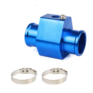 Adaptateur en T universel pour tuyau de radiateur 26-40 mm, jauge de température d'eau en aluminium CNC 1/8 NPT avec colliers de serrage - Product Image 1