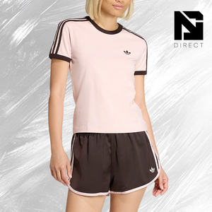 Adidas 3 Stripes Slim Tee Casual <b>Walking</b> Style <b>Top</b> Tee Breathable Sportswear Crew Neck T-Shirt - Product Image 2