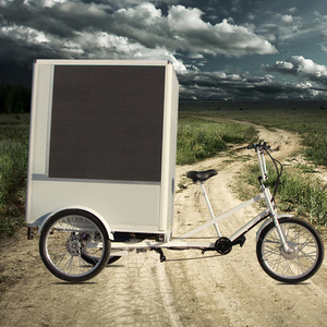 Velomobile 1500 watts <span class=keywords><strong>Bosch</strong></span> Ebike Bicimoto Remorque à vélo Etrike Cadre Tricycle Suspension Vélo cargo électrique pour la vente de glaces - Product Image 4