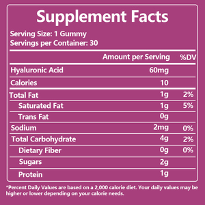 Gummies à l'acide hyaluronique pour la santé des articulations, de la peau et des yeux, pour adultes, soutien du cartilage, supplément beauté, prix de gros - Product Image 2