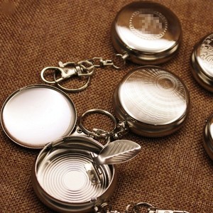 Mini cendrier en métal, cendrier portable de petite taille, cendrier de poche portable pour l'extérieur, accessoires de voiture - Product Image 3