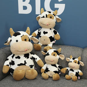 Niedliche Kleine Kuh-Puppe Plüschtier Kuh-Stoffpuppe Geschenk Jahr des Ochsen Maskottchen Event Großhandel - Product Image 5
