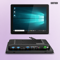 Panel PC Industrial Todo en Uno de 12.1/13.3/15/15.6/21.5 Pulgadas, Sin Ventilador, Montaje Empotrado, Control de Máquina CNC, IPS