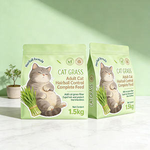 1.5kg 1.8kg 2kg Özel Tasarım Düz Tabanlı Yan Körüklü Ayakta Duran Poşet Köpek Evcil Hayvan Kedi Maması Ambalajı için - Product Image 5