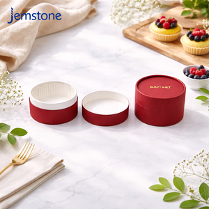 Custom Eco-friendly Oven Safe Dessert Pastries Cardboard Tube Food Grade Cheesecake Cylinder Box Kraft Paper Cylinder Packaging - Product Image 6