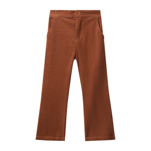 Pantalons pour filles en coton doux à rayures imprimées tendance avec poches latérales pour l'école, la tenue quotidienne et la maison - Product Image 1