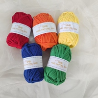 Wholesale 1pcs Colorful T-shirt Yarn Knitting Yarn Fabric Crochet Bags Accessories Mixed