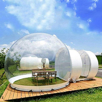Tente gonflable à bulles d'hôtel de 6M, tente à bulles transparente à vendre