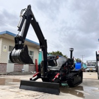Traktor Crawler 60HP Mini Rotary Rotavator Pemutar Tanah Pertanian Loader Kecil Diesel Cina Bajak Pengolah Tanah Kultivator