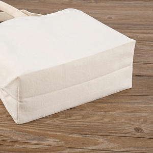 Vente en gros d'usine de sacs fourre-tout épais avec logo imprimé personnalisé sac fourre-tout par sublimation sac à provisions vierge en toile de coton et polyester - Product Image 2