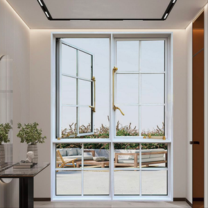 Fenêtre et porte à battant <span class=keywords><strong>fixe</strong></span> en alliage d'aluminium sur mesure avec moustiquaire en acier inoxydable, finition noire, design français pour usage extérieur - Product Image 5