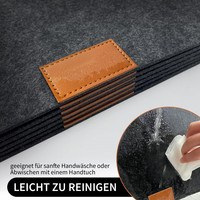 Lot de 18 napperons en feutre pour la table à manger de cuisine Set de napperons en feutre lavable avec 6 sous-verres en feutre et 6 ensembles de couverts
