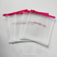 Sacs refermables en plastique transparent mat avec fermeture éclair, petits et doux, personnalisables avec logo, pour emballer des boucles d'oreilles et des bijoux