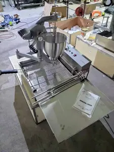 Mesin Penggoreng Donat Produksi Tinggi Profesional, Mesin Donat Mini Otomatis Sepenuhnya