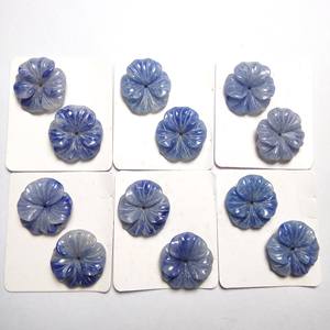 Csja — pierres précieuses exquises, jolies pierres précieuses naturelles, en forme de fleur, pour la conception, F589 - Product Image 4