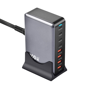 KABBOL 2026 Nuevo Cargador de Escritorio 4C+ 4A USB-C, Cargador GaN de <span class=keywords><strong>200W</strong></span>, Estación de Carga con 8 Puertos, Cargador de Carga Rápida - Product Image 2