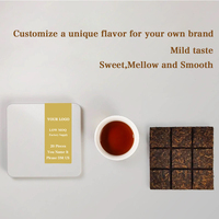 Thé Pu-erh du Yunnan Cuit, en Brique, d'Arbres Ancestraux, Arôme Bois de Santal, Certifié ISO9001, Boîte, OEM, Vendeurs Mondiaux de Marques Privées