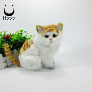 Vendita calda piccoli adorabili gatti Anime personalizzato peluche la moda simulata gatti animali di peluche di alta qualità - Product Image 5