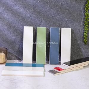 Век мозаика 50*200 мм ручной работы керамическая настенная плитка Метро полированная волнистая поверхность для кухни или ванной - Product Image 5