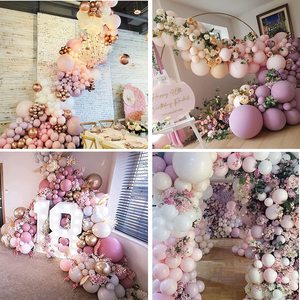 <span class=keywords><strong>Kit</strong></span> de Arco de Globos Rosa Pastel y Morado, Guirnalda de Globos de Lavanda Doble Relleno, Decoraciones para Baby Shower y Fiesta de Cumpleaños de Niña - Product Image 3