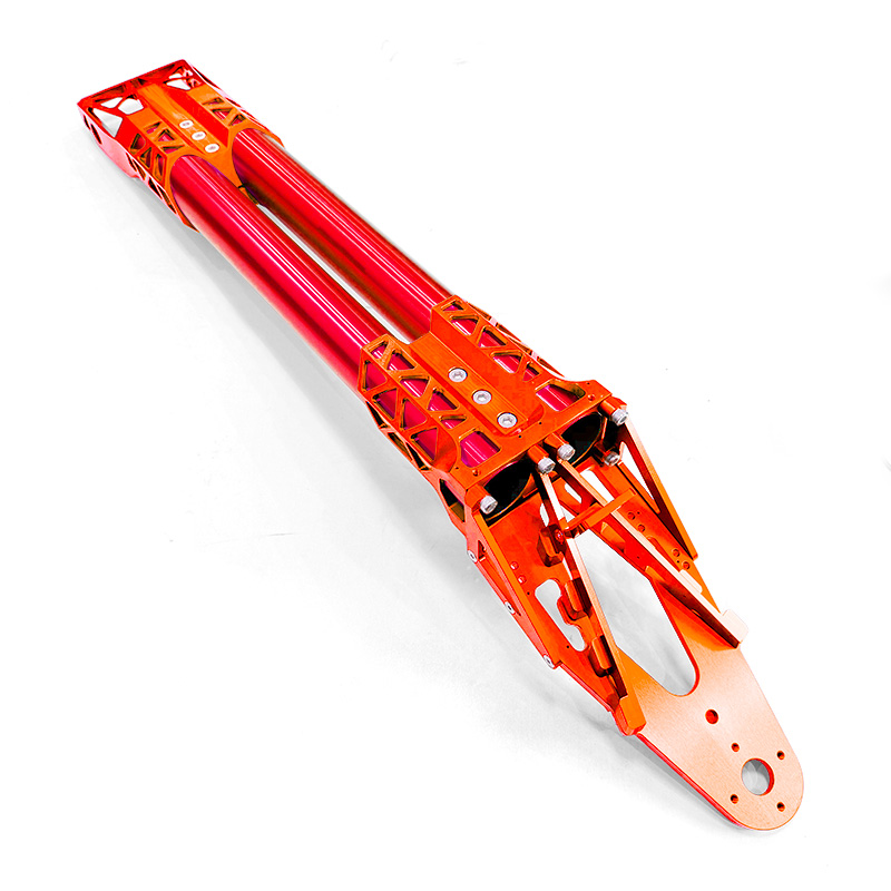 Orange Purple Blue Green Red Silver Gold Black CNC Lightweight Solid Aluminum Billet Adjustable Handle Pole