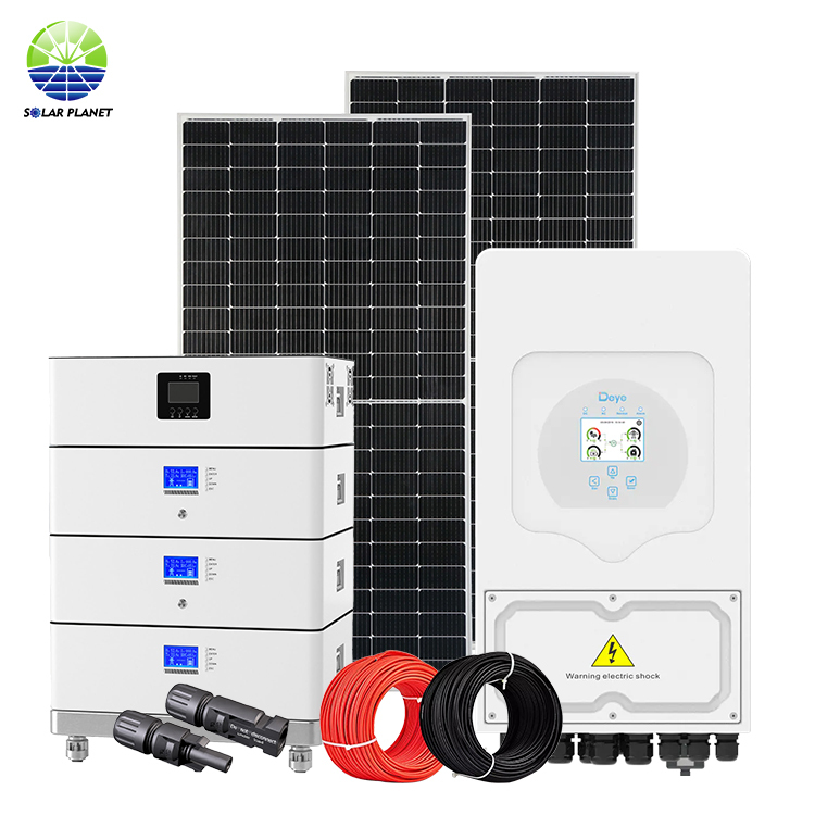 SOLAR PLANET Hybrid 5Kw 6Kw 8Kw 10Kw 5Kw 10Kw 15Kw 20Kw 25Kw 30Kw Off Grid System With 25 Years Product Warranty Kit