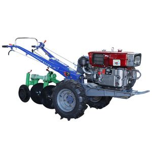 Tracteur agricole à condensation 2 roues motrices avec charrue à disques manuelle, moteur 12 CV, haute productivité pour usage agricole - Product Image 1