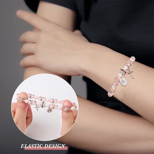 สร้อยข้อมือลูกประคำคริสตัลทำมือพร้อมจี้ไม้กางเขนและพระแม่มารี เครื่องประดับสำหรับสวดมนต์ทางศาสนา - Product Image 4