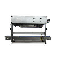 Machine de scellage de sacs en continu semi-automatique, machine de scellage automatique à haute vitesse pour sacs en plastique, pour l'emballage de produits alimentaires, cosmétiques et chimiques