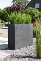 Vente directe d'usine, pot à fleurs rectangulaire en ciment, grand bac à plantes, revêtement en poudre, durable, écologique, pour la maison, le jardin, classique, intérieur