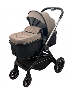 Poussette de luxe multifonction 4-en-1 avec nacelle, berceau et siège auto – Vente en gros, personnalisation disponible - Product Image 4